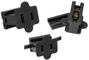 Commercial Grade  Female/Inline Plug - 100 pcs pack - Black